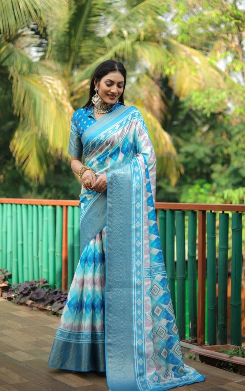 Sc Karnavati Silk Printed Saree Wholesale