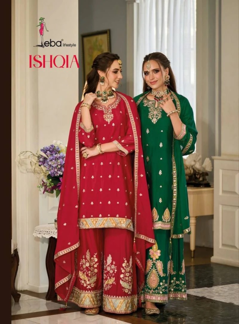 Eba Ishqia Heavy Emboidery Designer Readymade Suits Collection