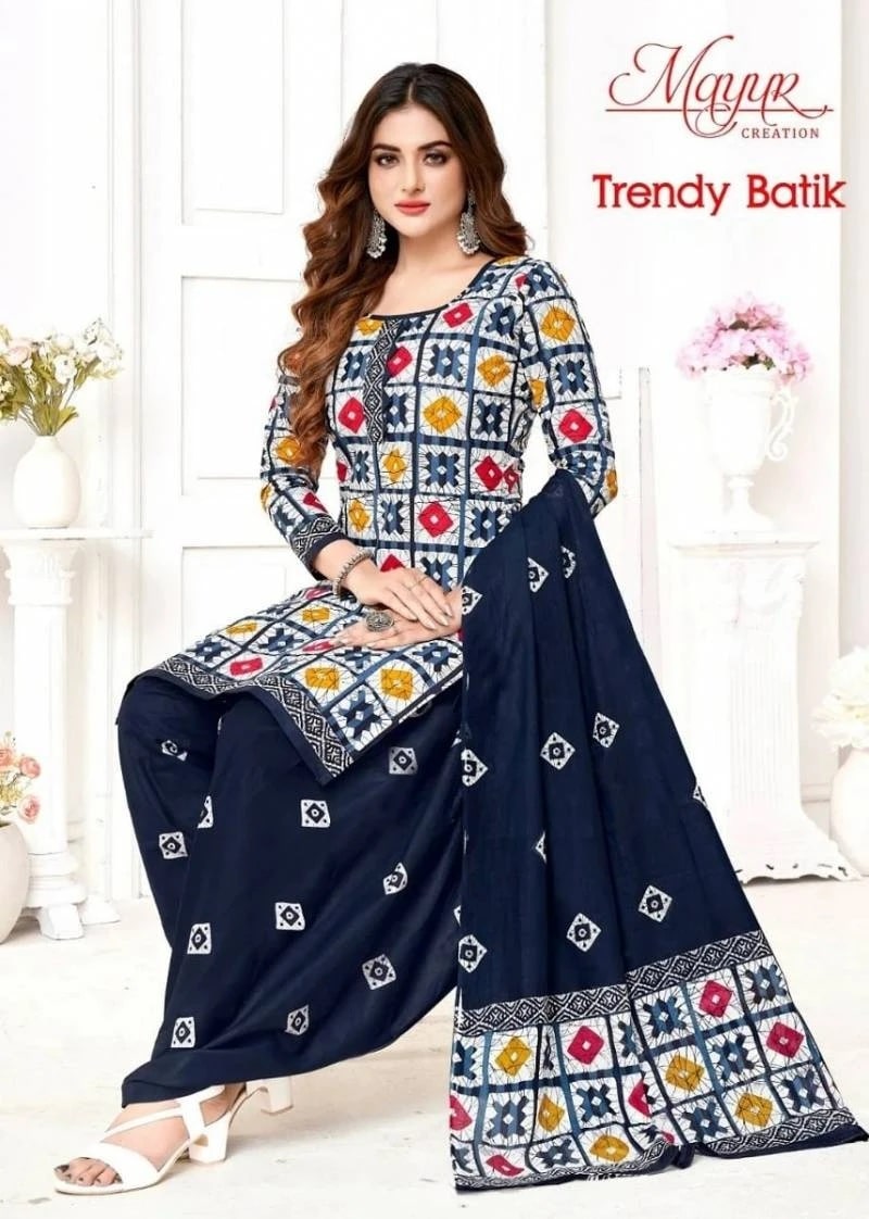 Mayur Trendy Batic Vol 2 Soft Cotton Designer Dress Material Collection