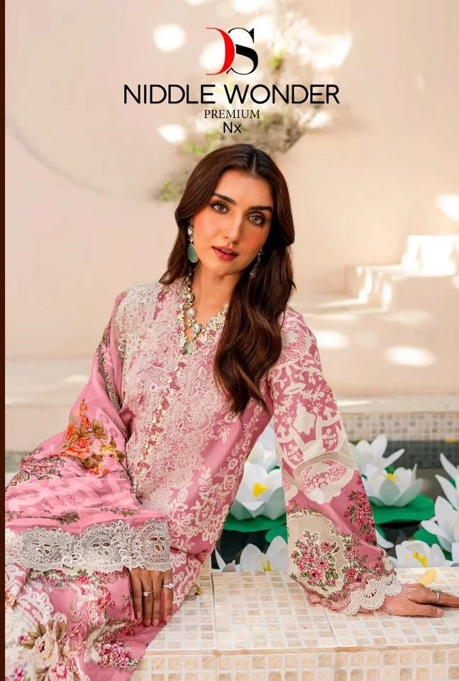 Deepsy Niddle Wonder Premium Nx Pakistani Suits And Cotton Dupatta Set