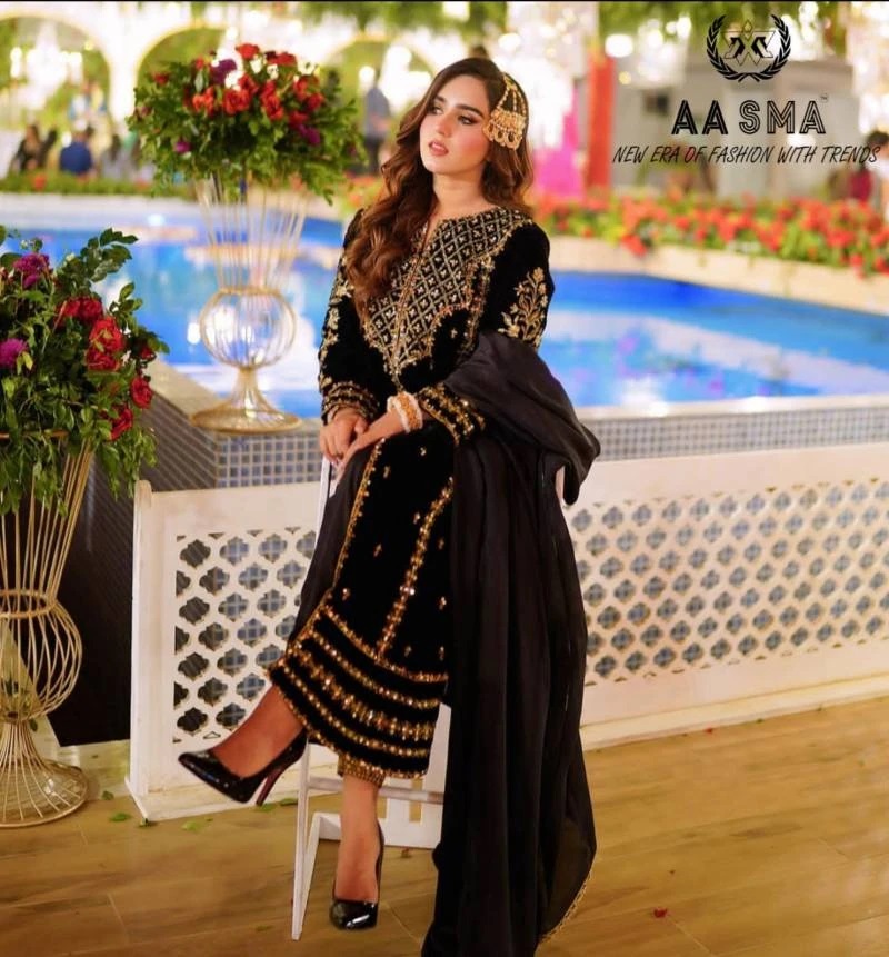 Aasma 204 Designer Pakistani Salwar Suits Collection