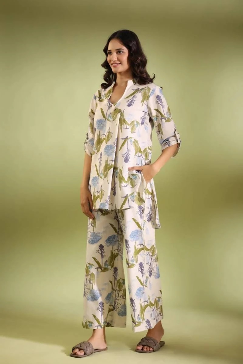 Cod 1193 Cotton Printed Fancy Co Ord Set Collection