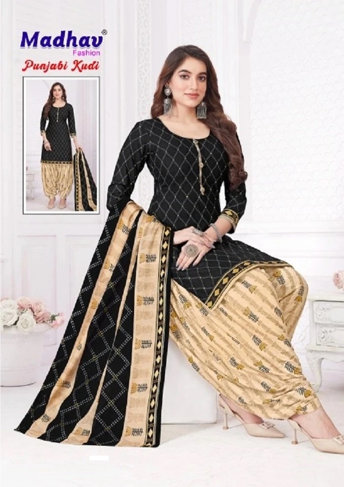 Madhav Punjabi Kudi Vol 12 Pure Cotton Printed Dress Material Online