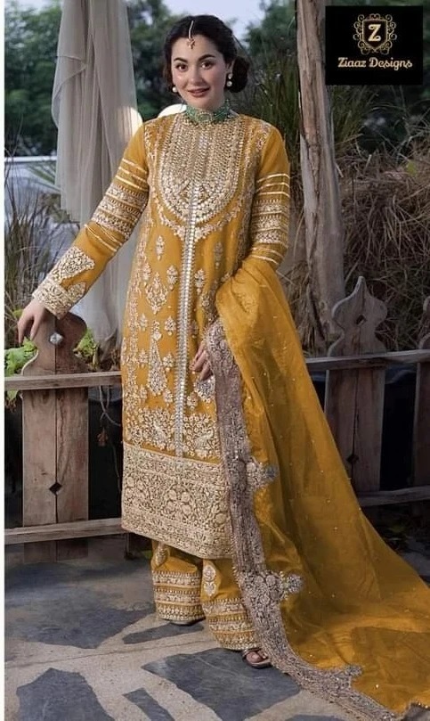 Ziaaz Designs 393 Semi Stitched Pakistani Salwar Suits Wholesale