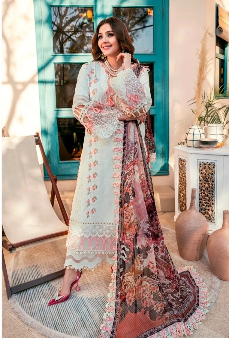 Taj 470 And 471 Pakistani Salwar Suits Chiffon Dupatta Collection