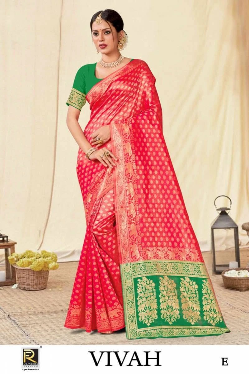 Ronisha Vivah Banarasi Silk Designer Saree Collection
