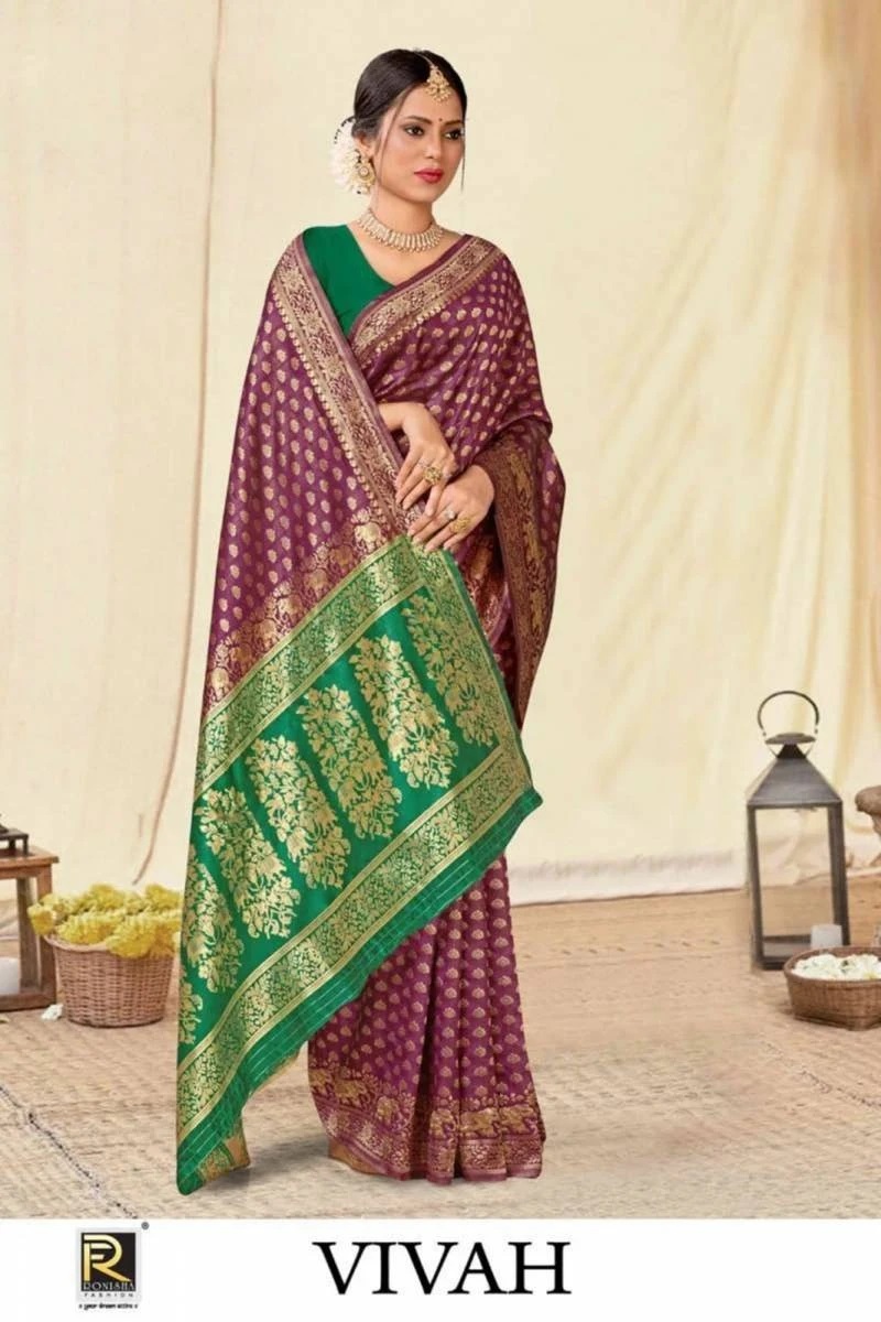 Ronisha Vivah Banarasi Silk Designer Saree Collection