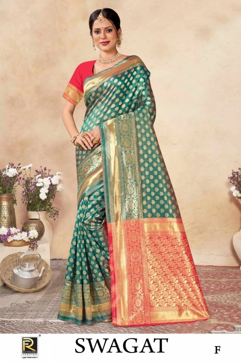 Ronisha Swagat 2 Banarasi Silk Saree Collection