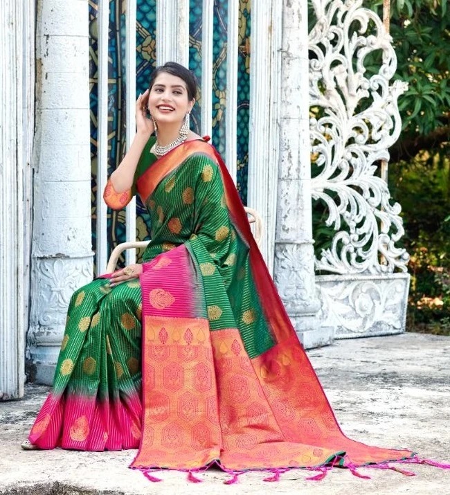 Bunawat Avanti Pure Silk Indian Wedding Sarees Online