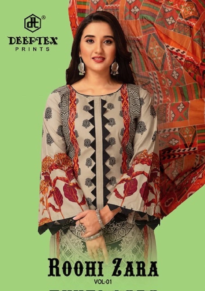 Deeptex Roohi Zara Vol 1 Lawn Cotton Dress Material Collection