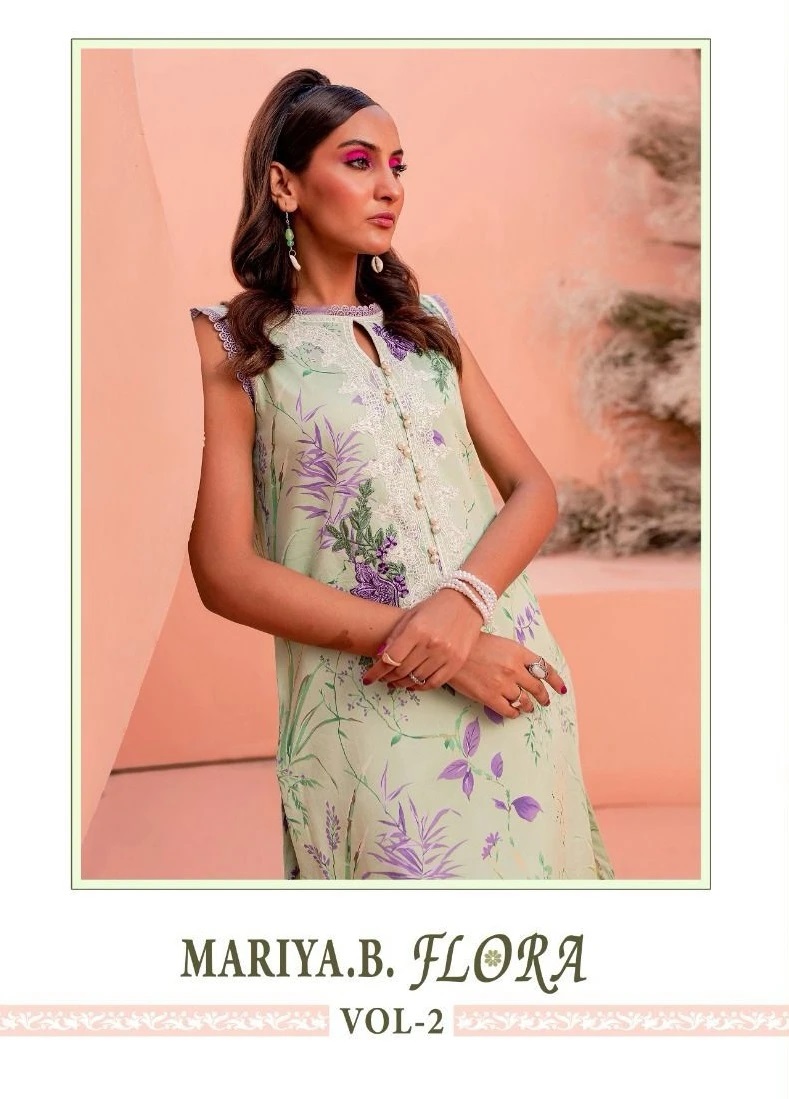 Shree Mariya B Flora Vol 2 Chiffon Pakistani Salwar Suits Collection