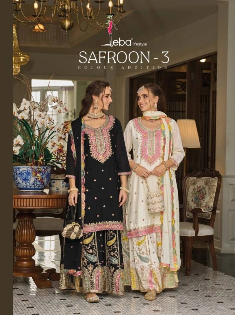 Eba Safroon Vol 3 Colour Addition Designer Readymade Dress Collection