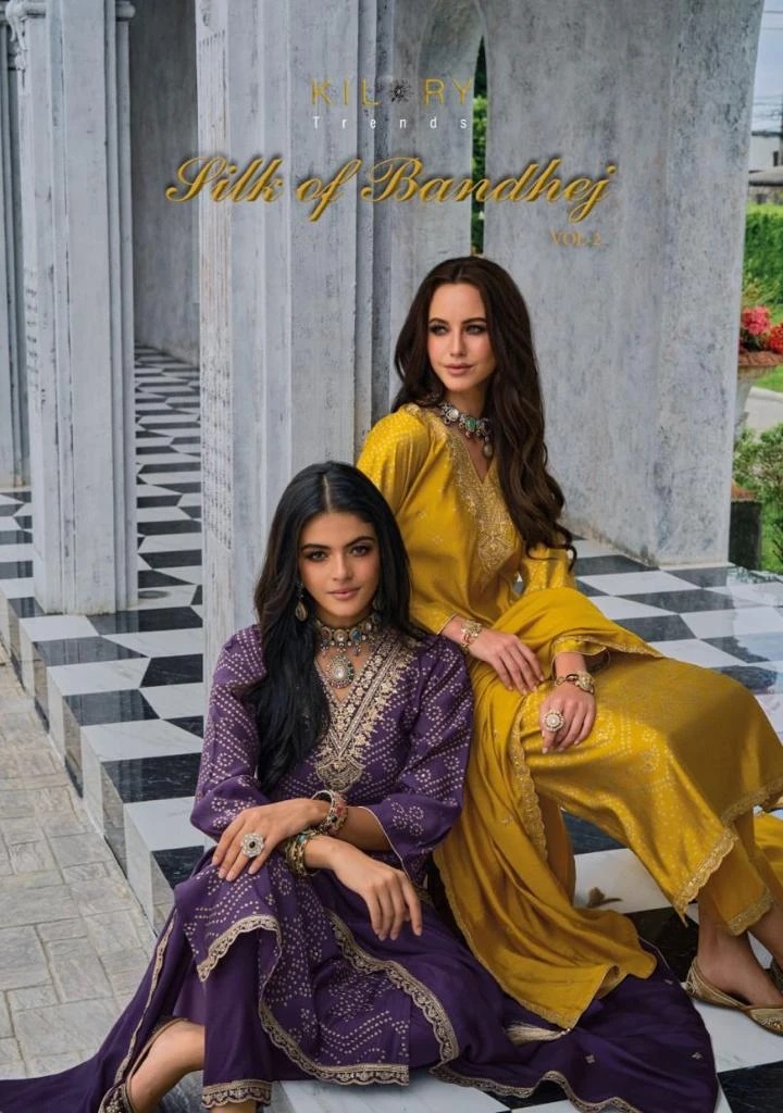 Kilory Silk Of Bandhej Vol 2 Designer Salwar Kameez