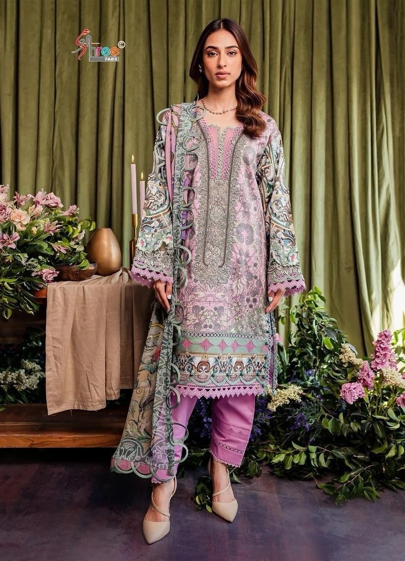 Shree Jade Tropical 24 Pakistani Suits Chiffon Dupatta Collection