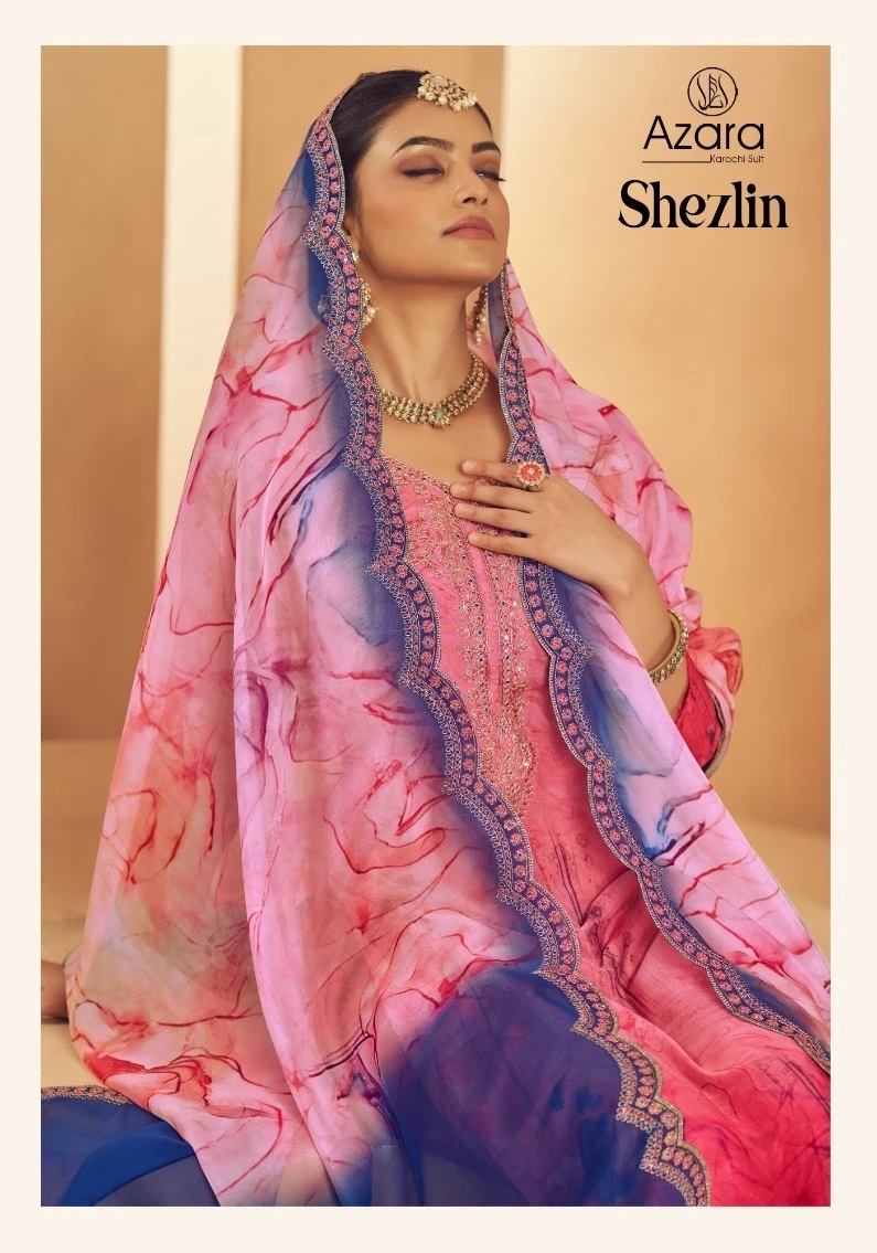 Radhika Azara Shezlin Embroidery Dress Material Collection