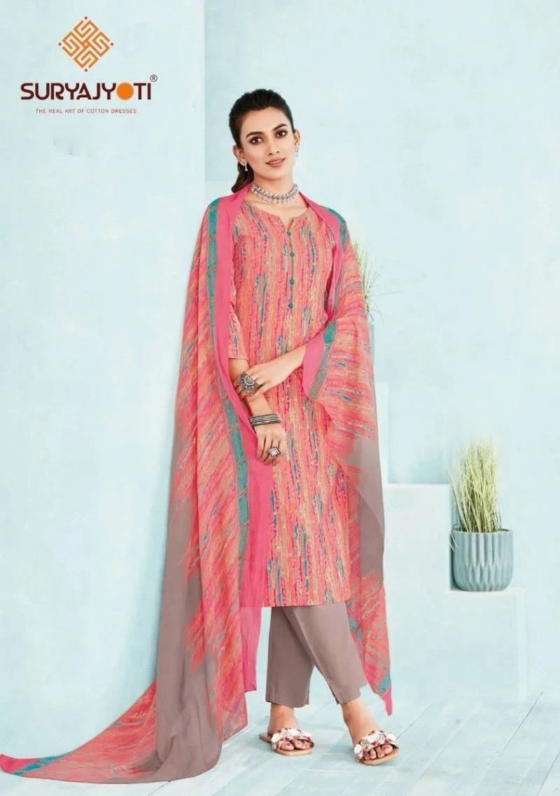 Floral print Cotton anarkali suit with chanderi cotton dupatta | Kiran's  Boutique