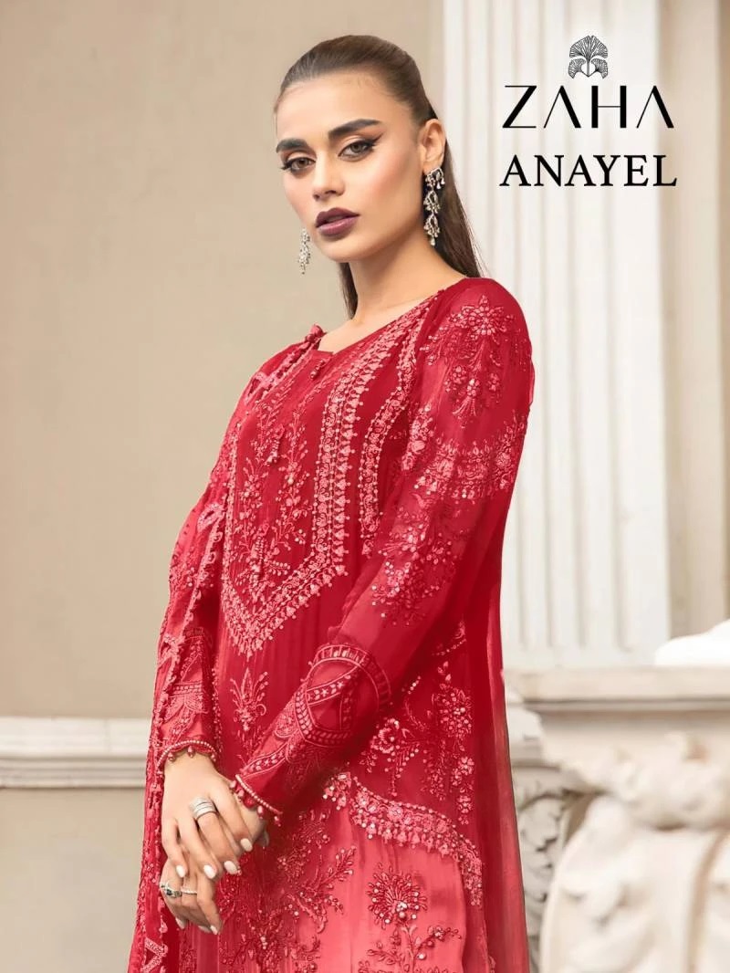 Zaha Anayel Vol 1 Embroidery Pakistani Salwar Suits Wholesale