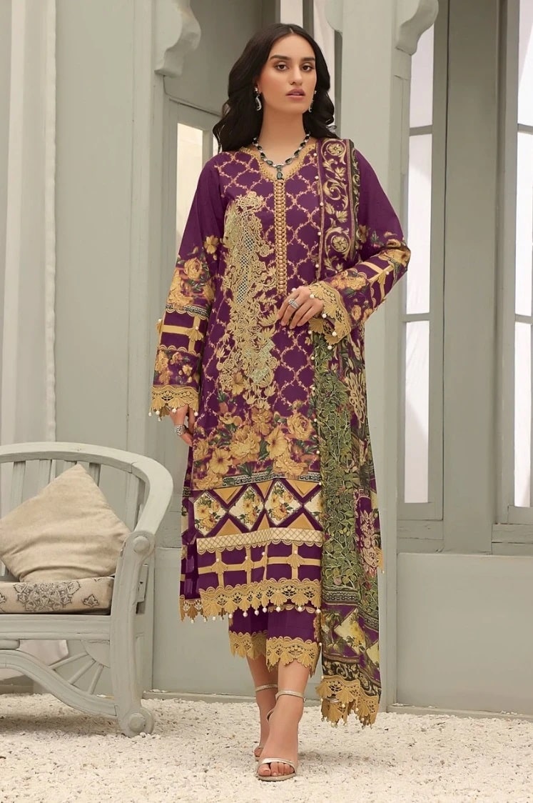 Taj 488 And 489 Cotton Hits Design Pakistani Suits Collection