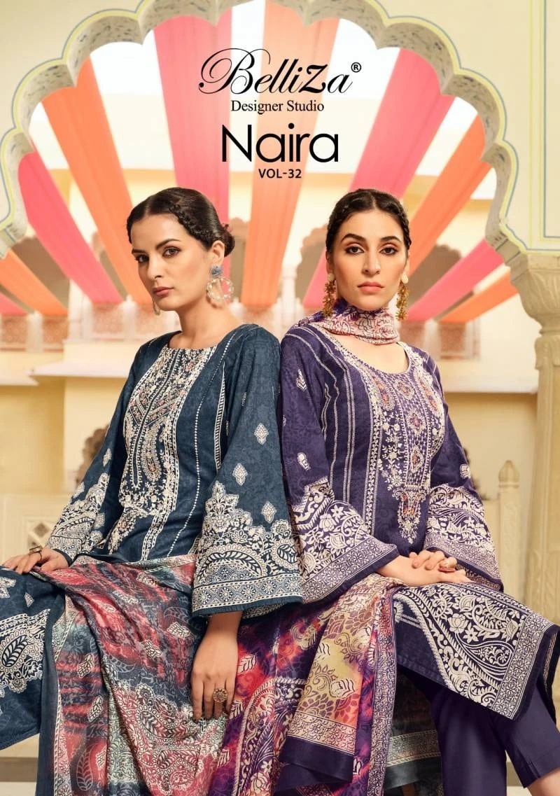 Belliza Naira Vol 32 Exclusive Designer Dress Material Collection