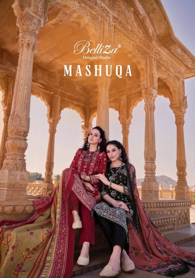 Belliza Mashuqa Exclusive Digital Printed Dress Material Collection