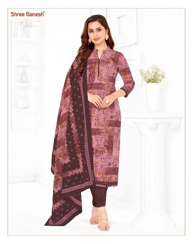 Shree Ganesh Samaiyra Vol 12 Printed Soft Cotton Dress Material