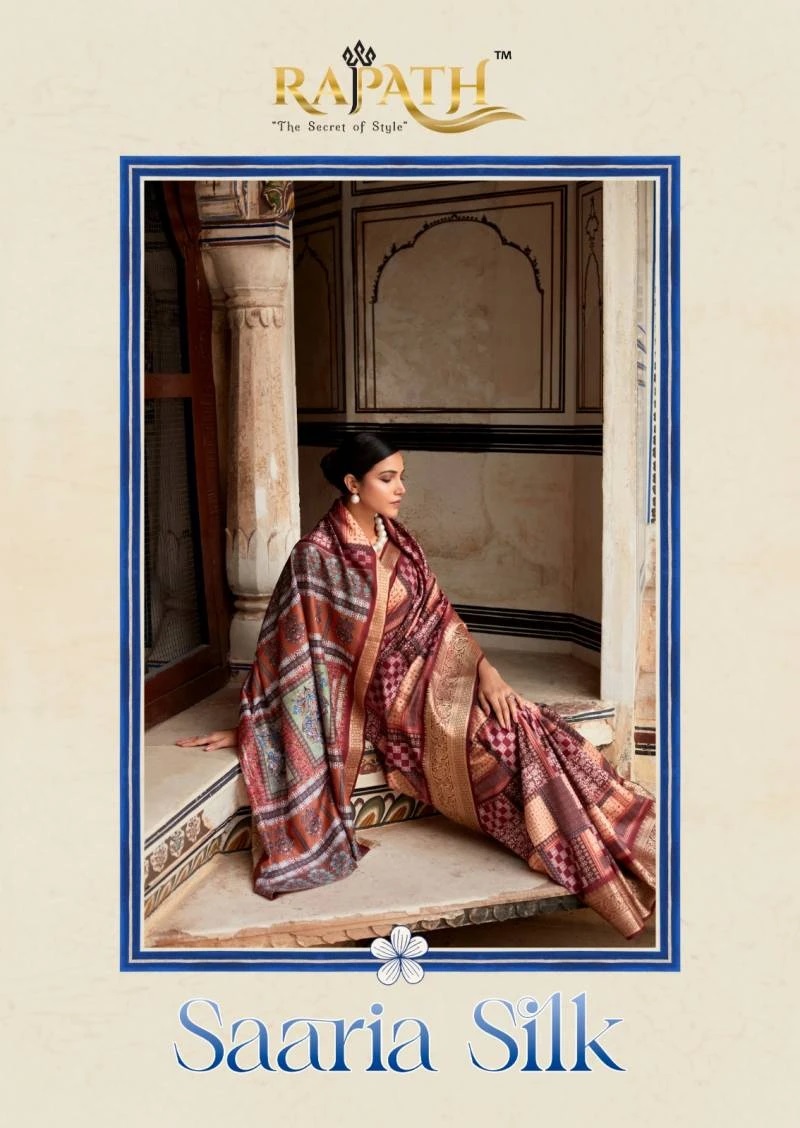 Rajpath Saaria Silk Printed Saree Wholesale