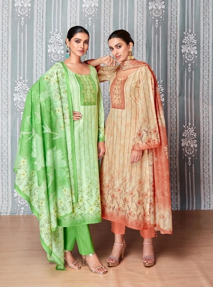 Fida Yami Printed Karachi Cotton Dress Material Wholesale