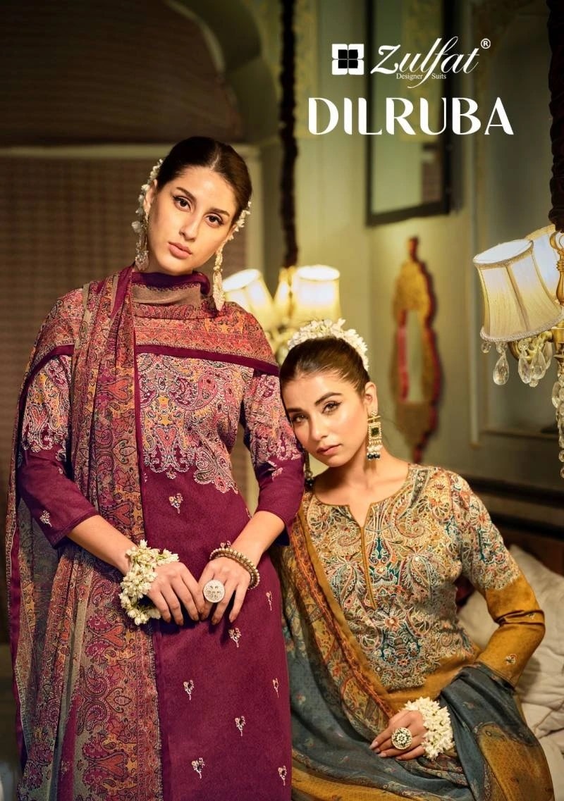 Zulfat Dilruba Exclusive Designer Dress Material Collection