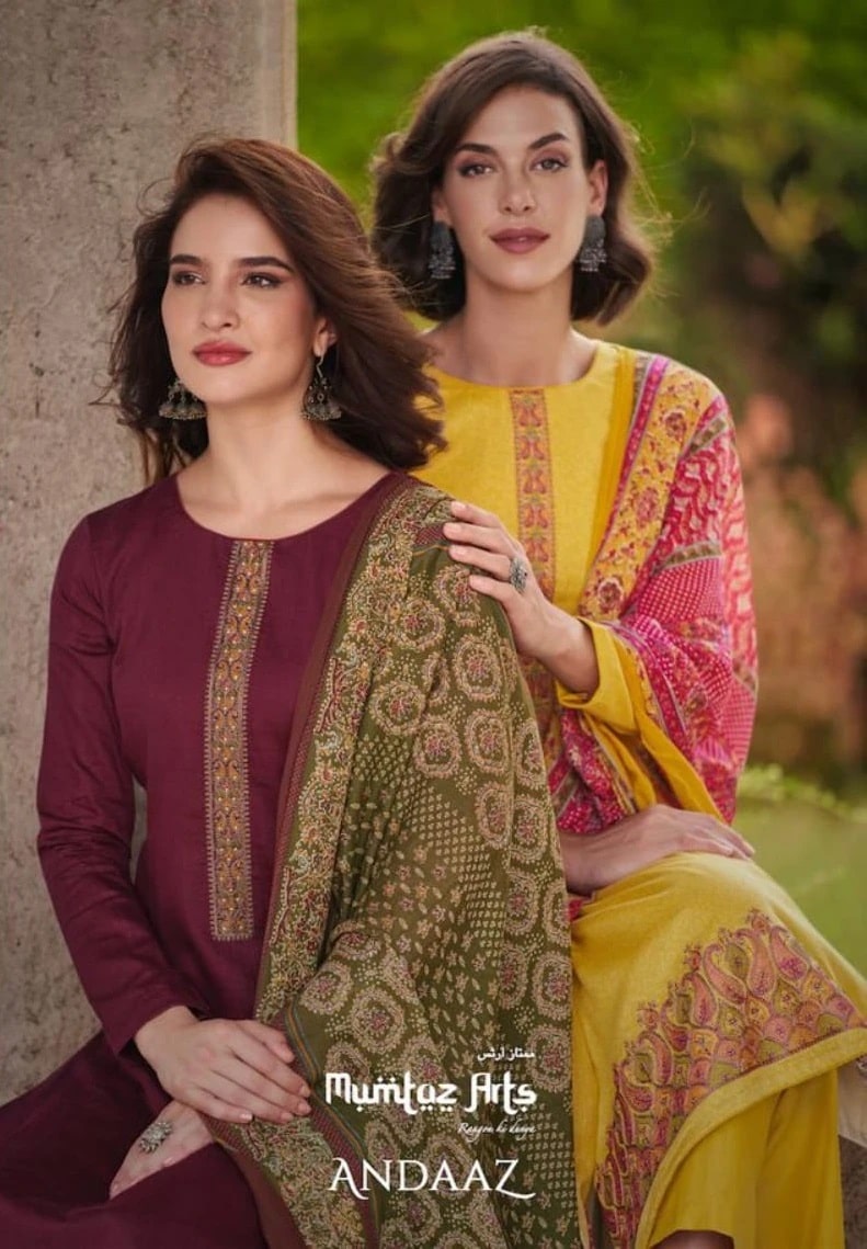 Mumtaz Andaaz Embroidery Designer Salwar Suits Collection