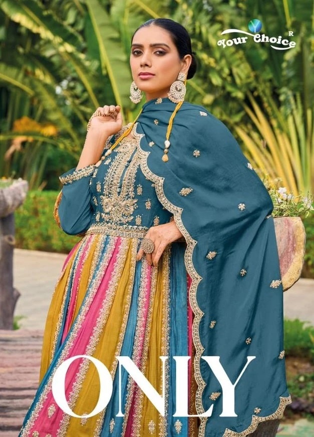 Your Choice Only Chinon Designer Salwar Kameez Collection