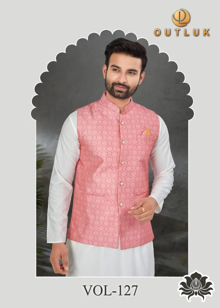 Outlook Vol 127 Special Mens Kurta Pajama With Jacket Collection