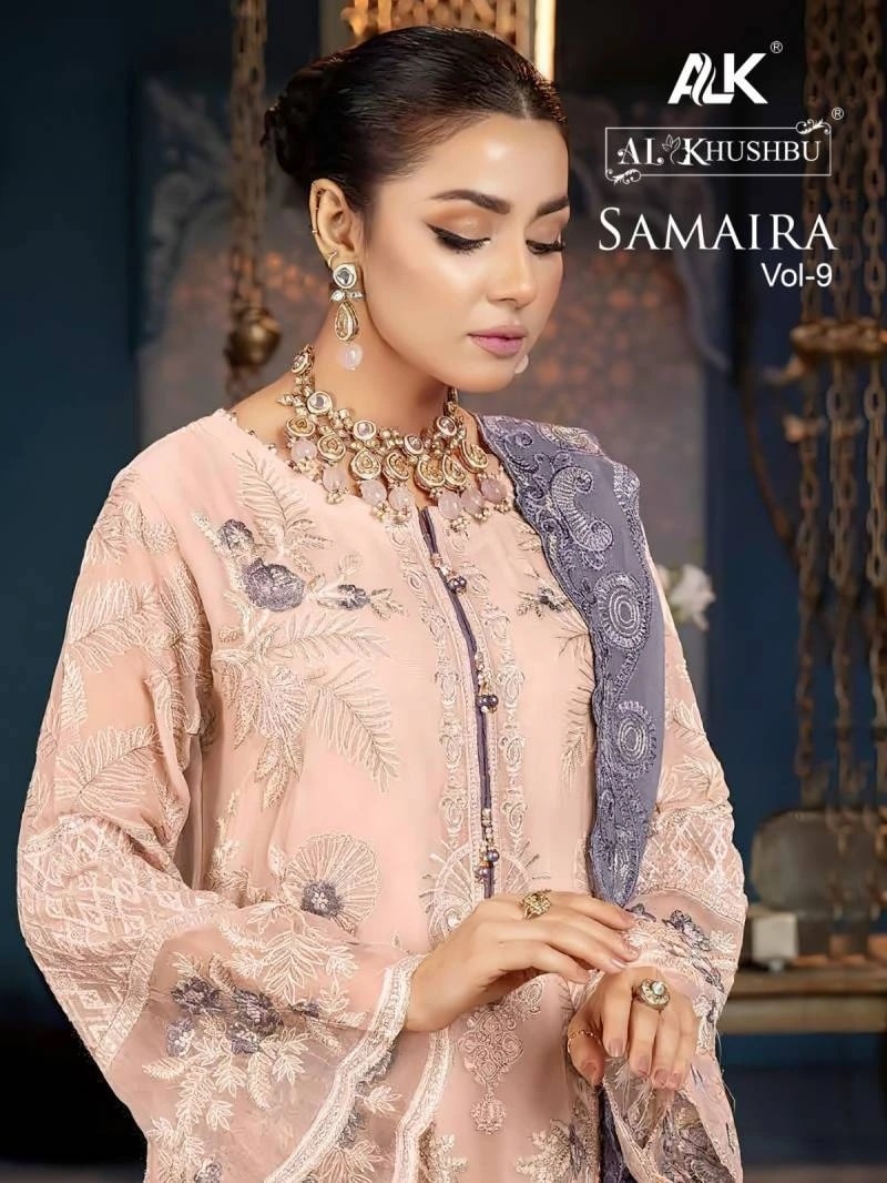 Al Khushbu Samaira Vol 9 Pakistani Salwar Suits Wholesale