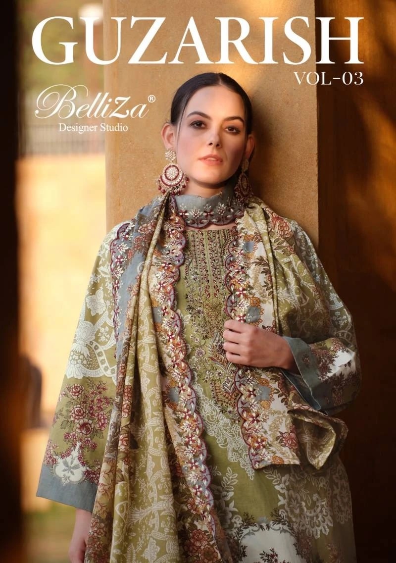 Belliza Guzarish Vol 3 Exclusive Cotton Designer Dress Material Collection
