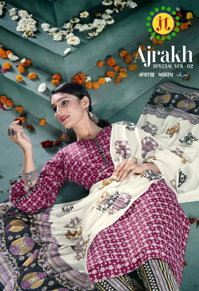 Jt Ajrakh Special Vol 2 Soft Cotton Daily Wear Dress Material Collection