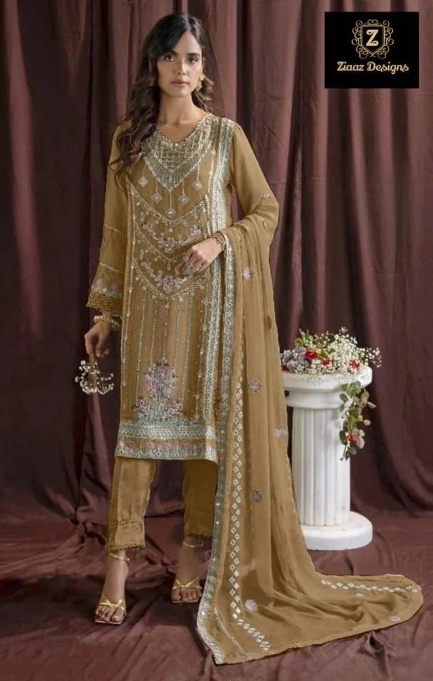 Ziaaz Designs 440 Embroidered Pakistani Suits Collection