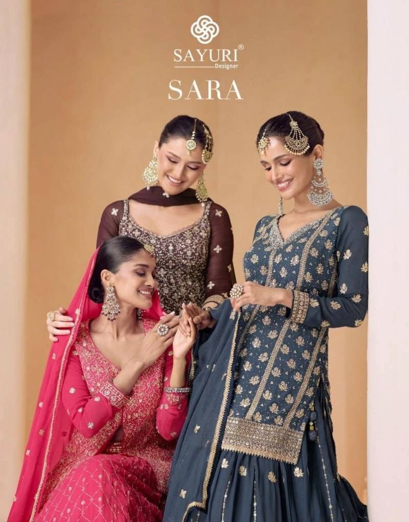 Sayuri Sara Georgette Wedding Designer Salwar Suits Wholesale