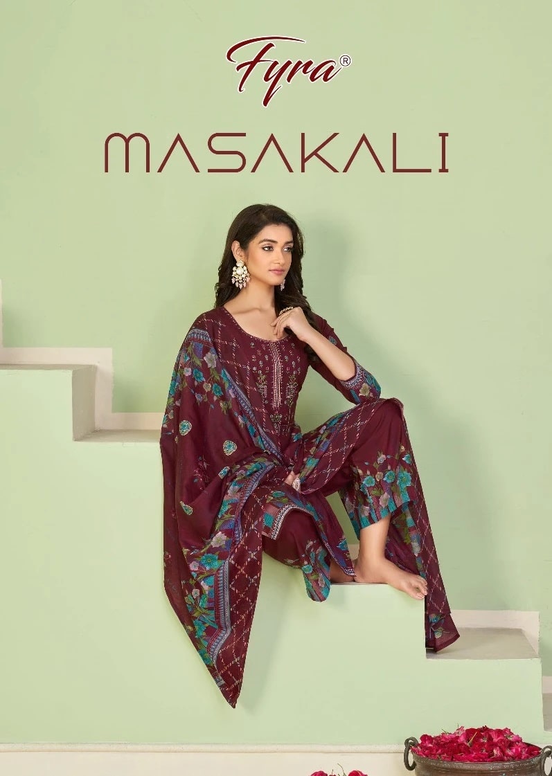 Fyra Masakali Festive Kashmiri Print Dress Material Collection