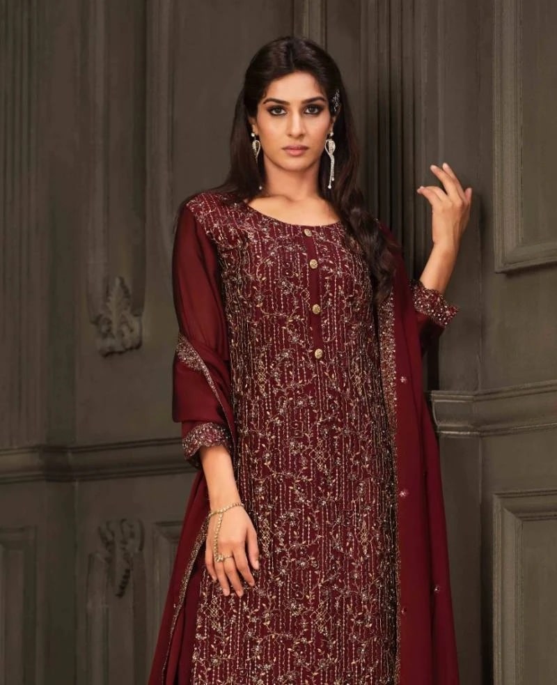 Vipul Alina Vol 3 Georgette Designer Salwar Suits Collection