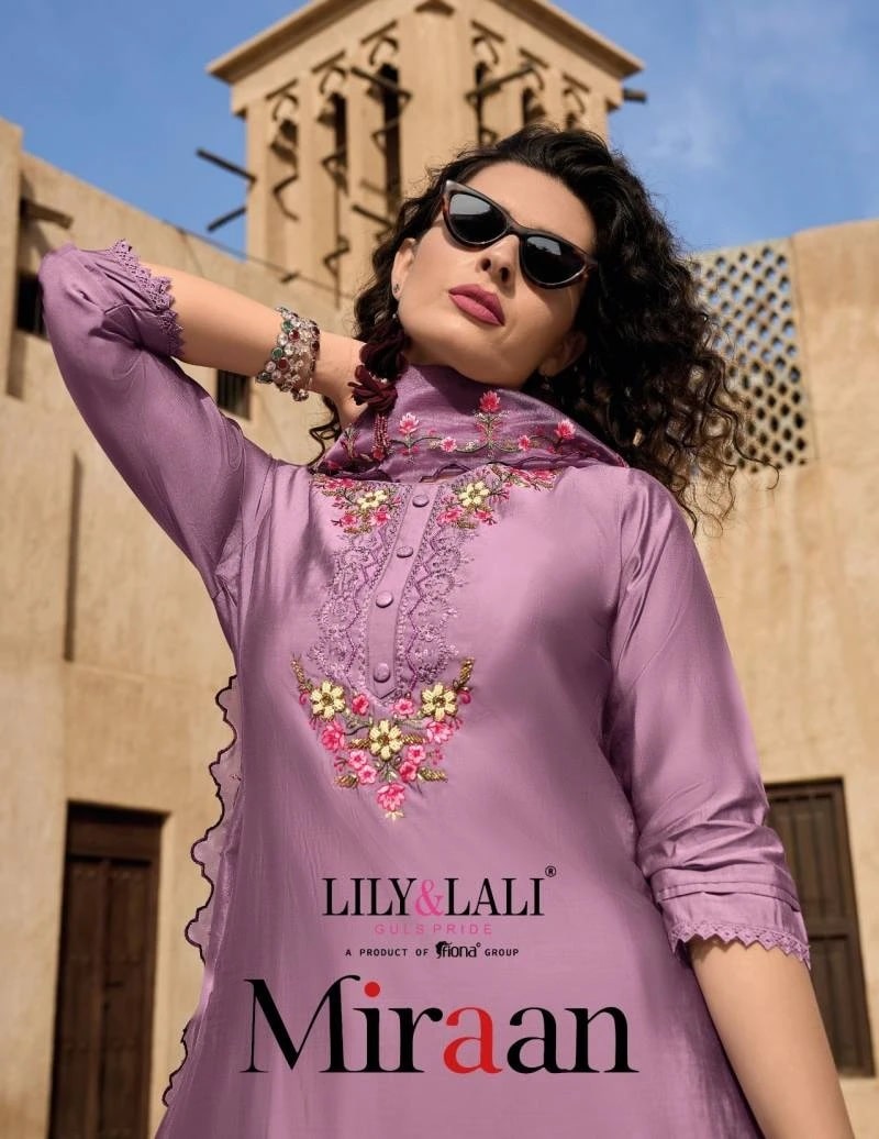 Lily And Lali Miraan Designer Kurti Pant With Dupatta Collection