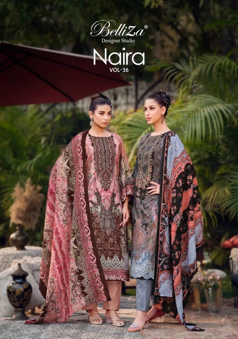 Belliza Naira Vol 36 Exclusive Cotton Dress Material Collection