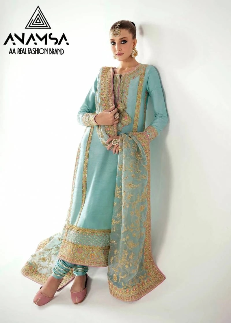 Anamsa 408 Georgette Pakistani Suits Wholesale