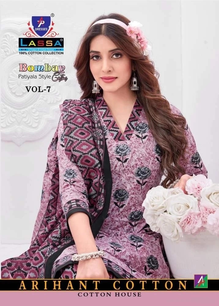Ap Lassa Bombay Cotton Vol 7 Soft Cotton Dress Material Collection