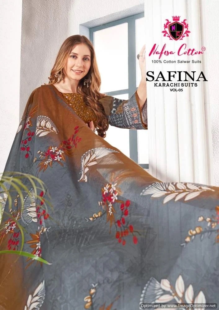 Nafisa Safina Vol 5 Soft Cotton Karchi Dress Material Collection