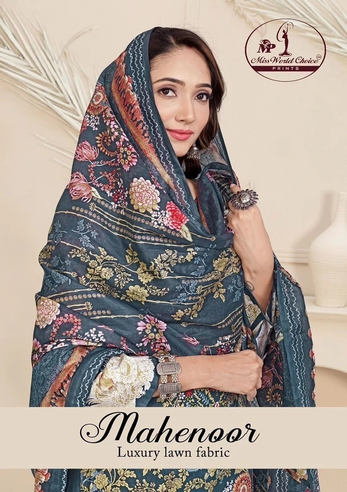 Miss World Mahenoor Vol 1 Lawn Cotton Dress Material Collection