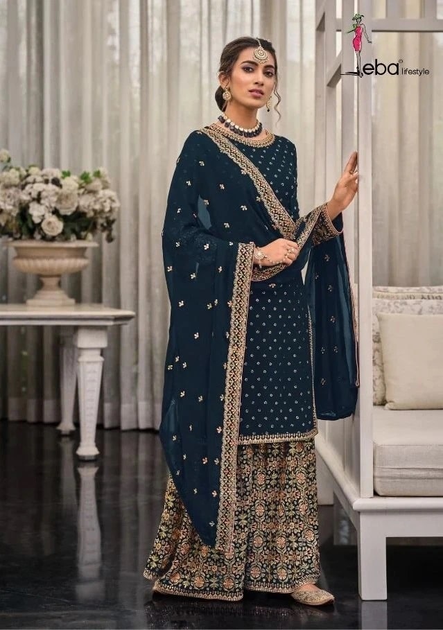 Eba Shagun Color Edition Nx Georgette Designer Salwar Suits