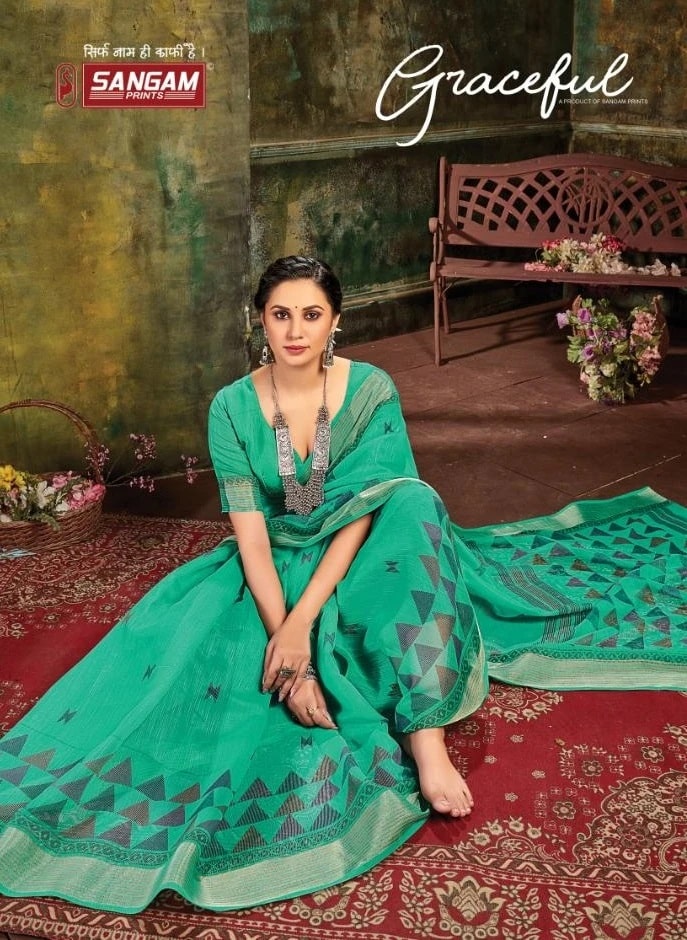 Sangam Graceful Nx Pure Cotton Silk Saree Collection