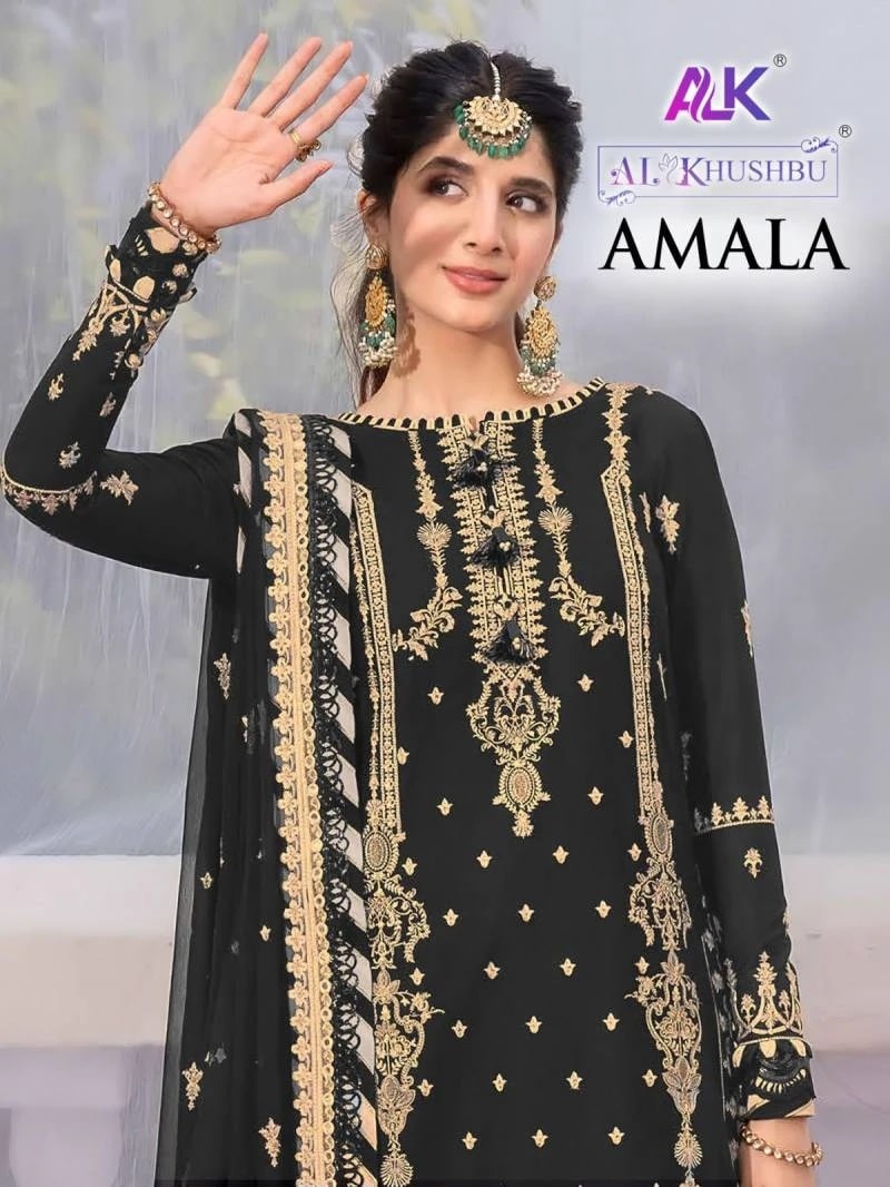 Alk Khushbu Amala 5073 Georgette Pakistani Suit Collection