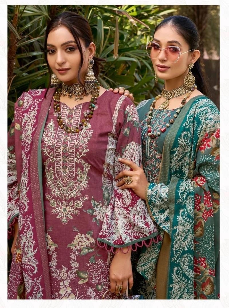 Levisha Naira Nx Cotton Pakistani Style Dress Material Collection