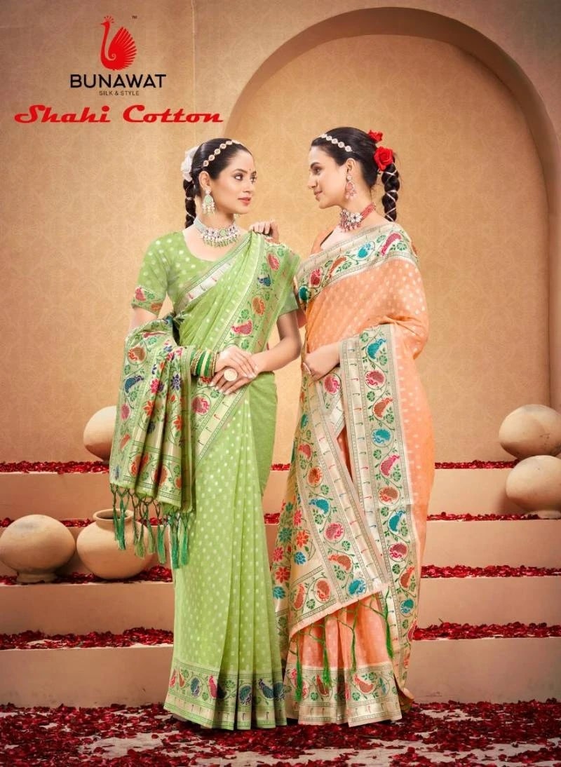 Bunawat Shahi Designer Cotton Silk Saree Collection