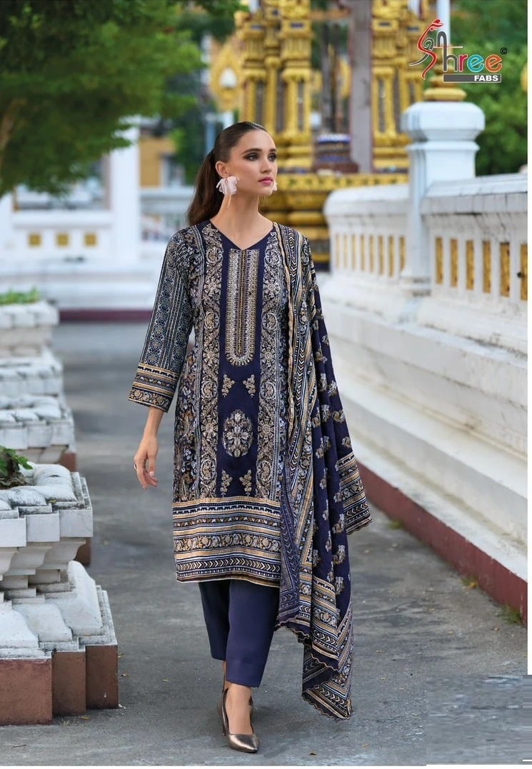 Shree Riwayat Premium Designer Suits Chiffon Dupatta Collection